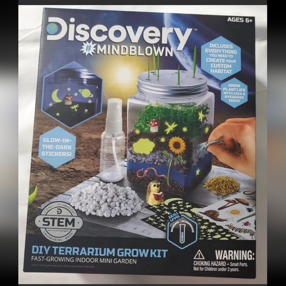Discovery Toys Mindblown Diy Terrarium Grow Kit Discovery Stem